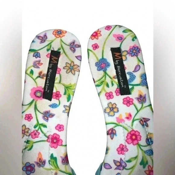 M by Morenatom Blue sandals Sz 10 Boho Chic - Picture 2 of 3